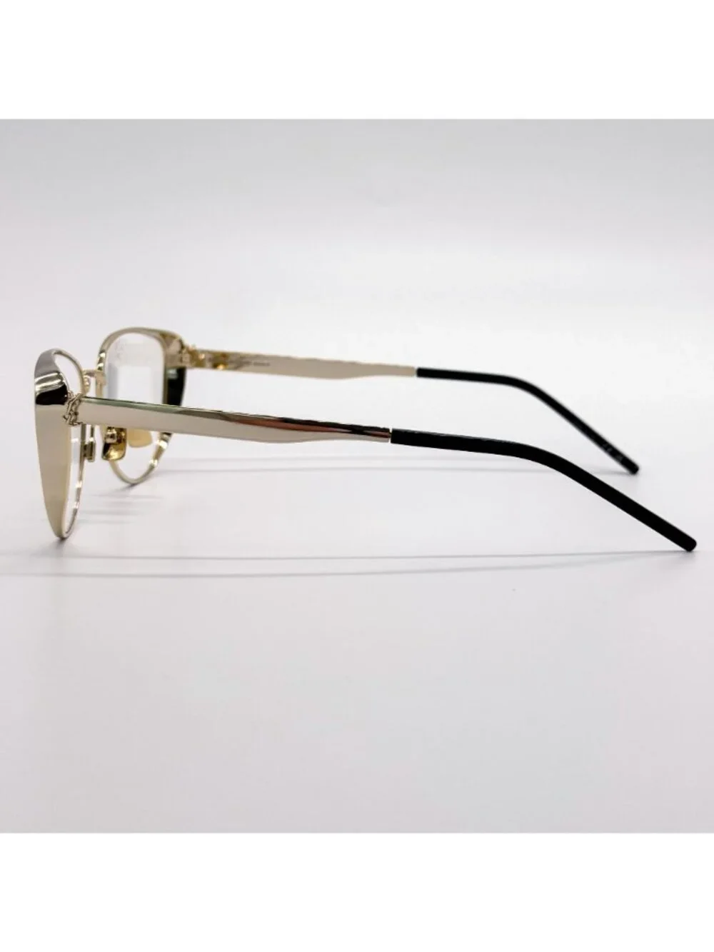 NEW SAINT LAURENT EYEGLASSES SLM92 004 WOMEN CAT EYE GOLD EYEWEAR SL M92